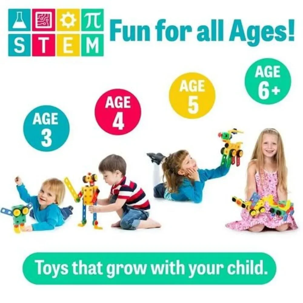 USA Toyz 163pk Boltz Learning Resources Toy Box Building Toys